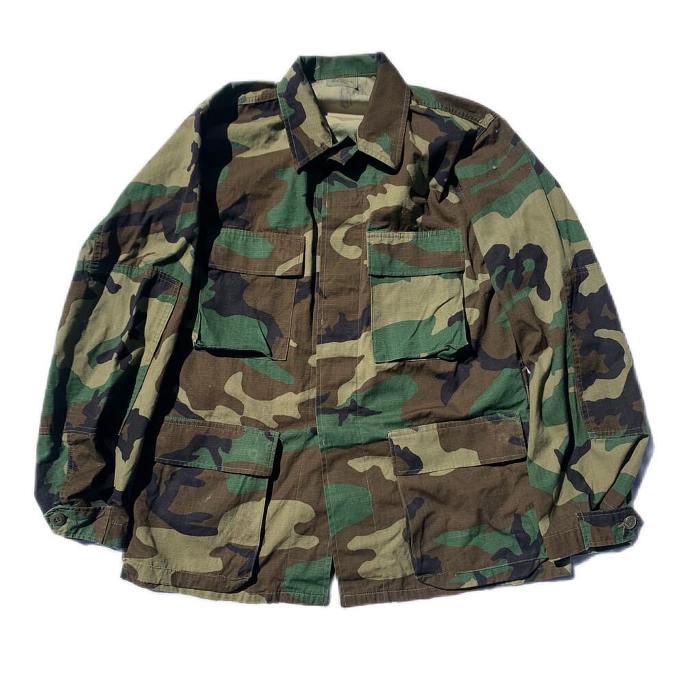 US Army green Camo Button down jacket Small